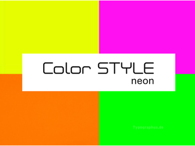 Produktvorschau Color Style Neon | © EP