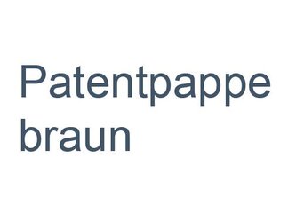 Patentpappe braun | © EP