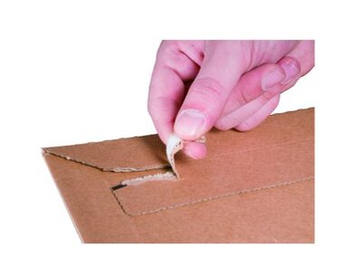 Anwendungsbeispiel Anwendungsbeispiel Versandtasche aus Wellpappe | © Liebensteiner Smartbox Pro